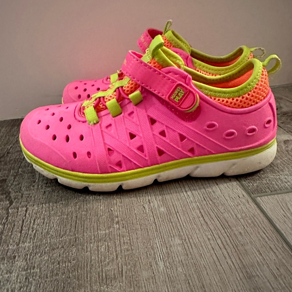 Stride Rite M2P Phibian Sneaker Sandal Toddler Girls Size 12 Pink Hook&Loop - Picture 2 of 4